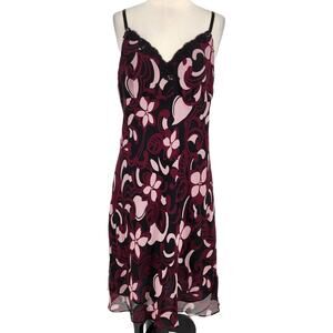 Vintage 90s Nine West Silk Slip Dress Womens Current Size 8